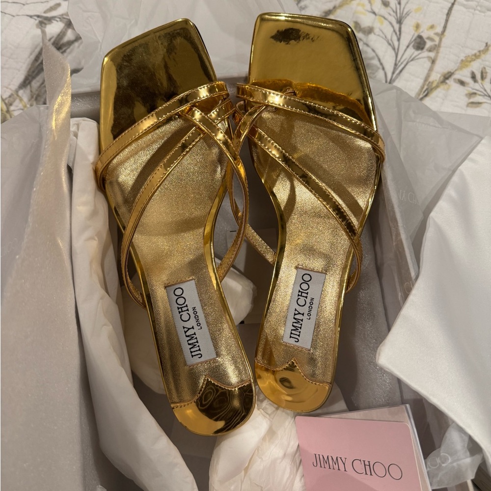 Jimmy Choo Gold Heeled Elegance